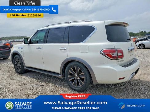 Used 2017 Nissan Armada Platinum w/ Captain Seat Package RWD image 3