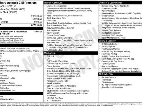 Used 2017 Subaru Outback 2.5i Premium image 21
