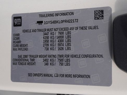 Used 2023 Cadillac Escalade Premium Luxury w/ LPO, Floor Liner Package AWD/4WD image 75