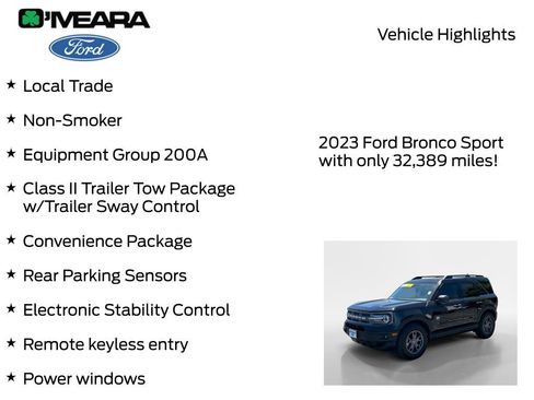 Used 2023 Ford Bronco Sport Big Bend w/ Convenience Package AWD/4WD image 8