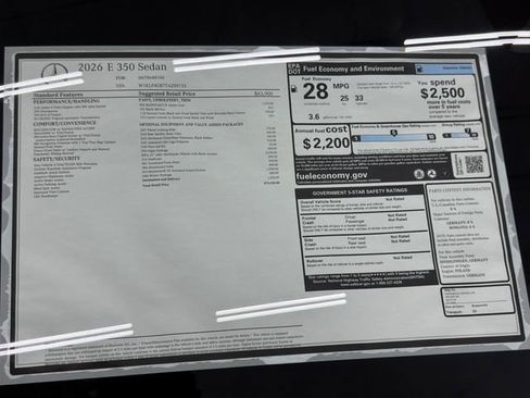 New 2026 Mercedes-Benz E 350 Sedan image 53