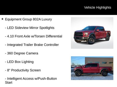 Used 2020 Ford F150 Raptor w/ Equipment Group 802A Luxury image 11
