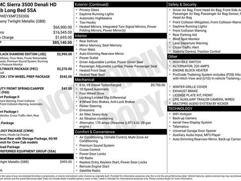 Used 2021 GMC Sierra 3500 Denali w/ Denali Black Diamond Edition image 6