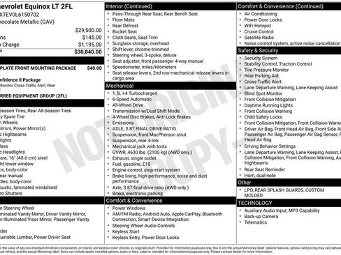 Used 2020 Chevrolet Equinox LT AWD/4WD image 6
