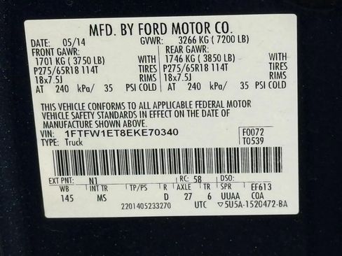 Used 2014 Ford F150 XLT w/ Equipment Group 302A Luxury image 29