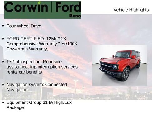 Certified 2024 Ford Bronco Outer Banks image 7