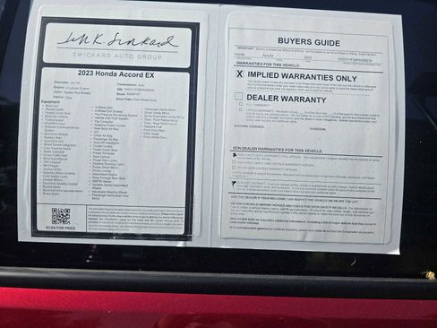 Used 2023 Honda Accord EX image 18