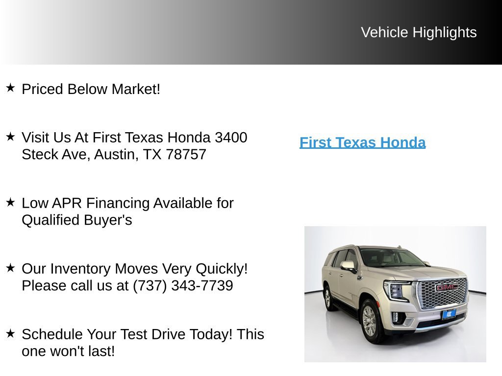 Used 2021 GMC Yukon Denali RWD image 9