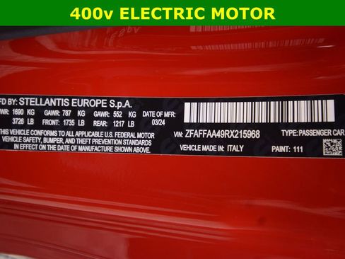 Used 2024 FIAT 500 e (RED) image 22