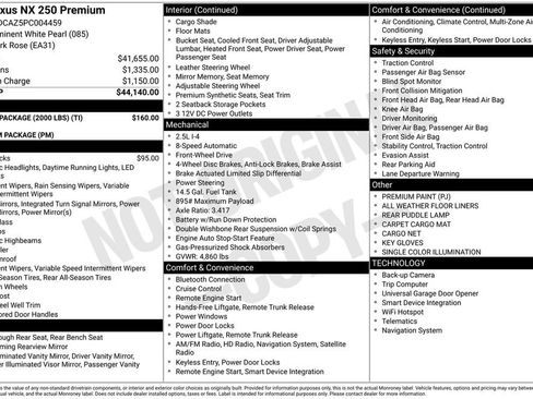 Used 2023 Lexus NX 250 FWD w/ Towing Package (2000 Lbs) image 15