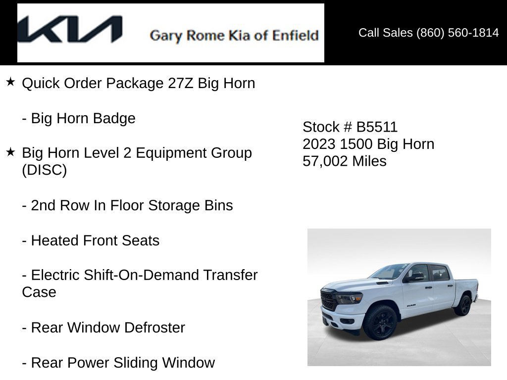 Used 2023 RAM 1500 Big Horn AWD/4WD image 7