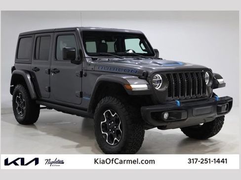 Used 2022 Jeep Wrangler Unlimited Rubicon 4xe w/ Steel Bumper Group AWD/4WD image 1