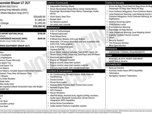 New 2025 Chevrolet Blazer LT w/ Midnight/Sport Edition image 52