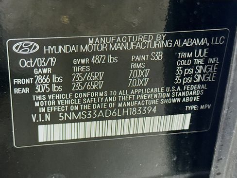 Used 2020 Hyundai Santa Fe SEL image 40