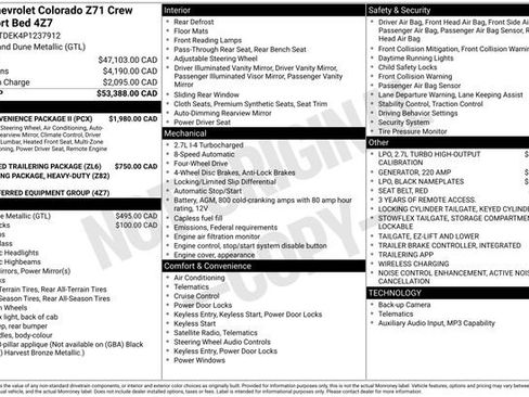 Used 2023 Chevrolet Colorado Z71 w/ Z71 Convenience Package 2 AWD/4WD image 1