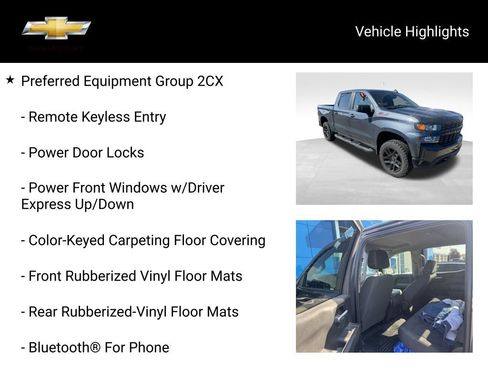 Used 2021 Chevrolet Silverado 1500 Custom Trail Boss w/ Safety Confidence Package AWD/4WD image 12