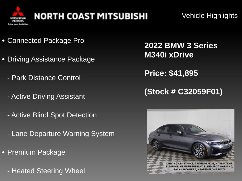 Used 2022 BMW M340i xDrive w/ Premium Package AWD/4WD image 2