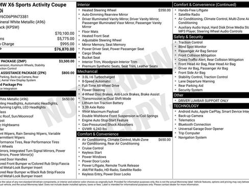 Used 2023 BMW X6 xDrive40i w/ M Sport Package AWD/4WD image 6