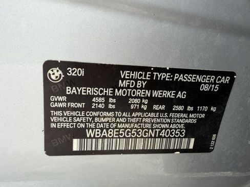 Used 2016 BMW 320i xDrive Sedan AWD/4WD image 16