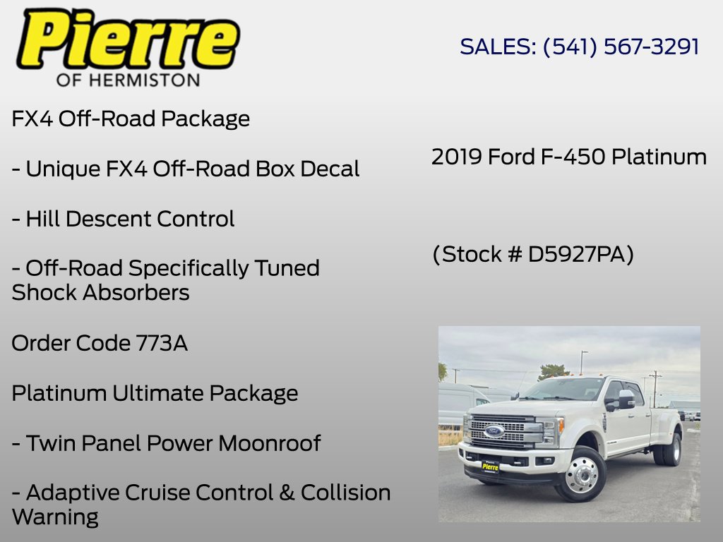 Used 2019 Ford F450 Platinum w/ Platinum Ultimate Package AWD/4WD image 6