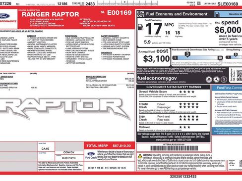 Used 2025 Ford Ranger Raptor AWD/4WD image 32