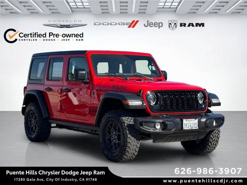 Certified 2025 Jeep Wrangler Unlimited Sport AWD/4WD image 1