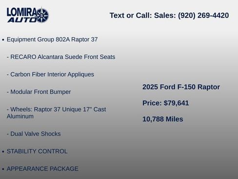 Used 2025 Ford F150 Raptor AWD/4WD image 5