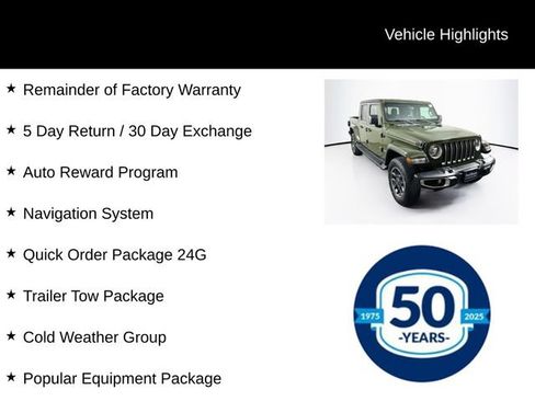 Used 2022 Jeep Gladiator Overland w/ Popular Equipment Package AWD/4WD image 8