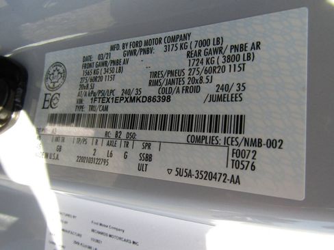 Used 2021 Ford F150 XL w/ Equipment Group 101A High AWD/4WD image 21