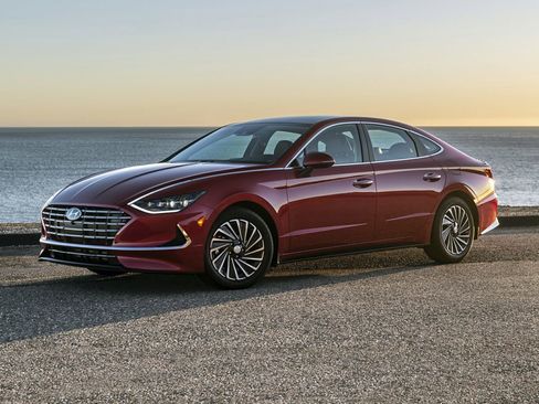 Used 2021 Hyundai Sonata Blue image 1
