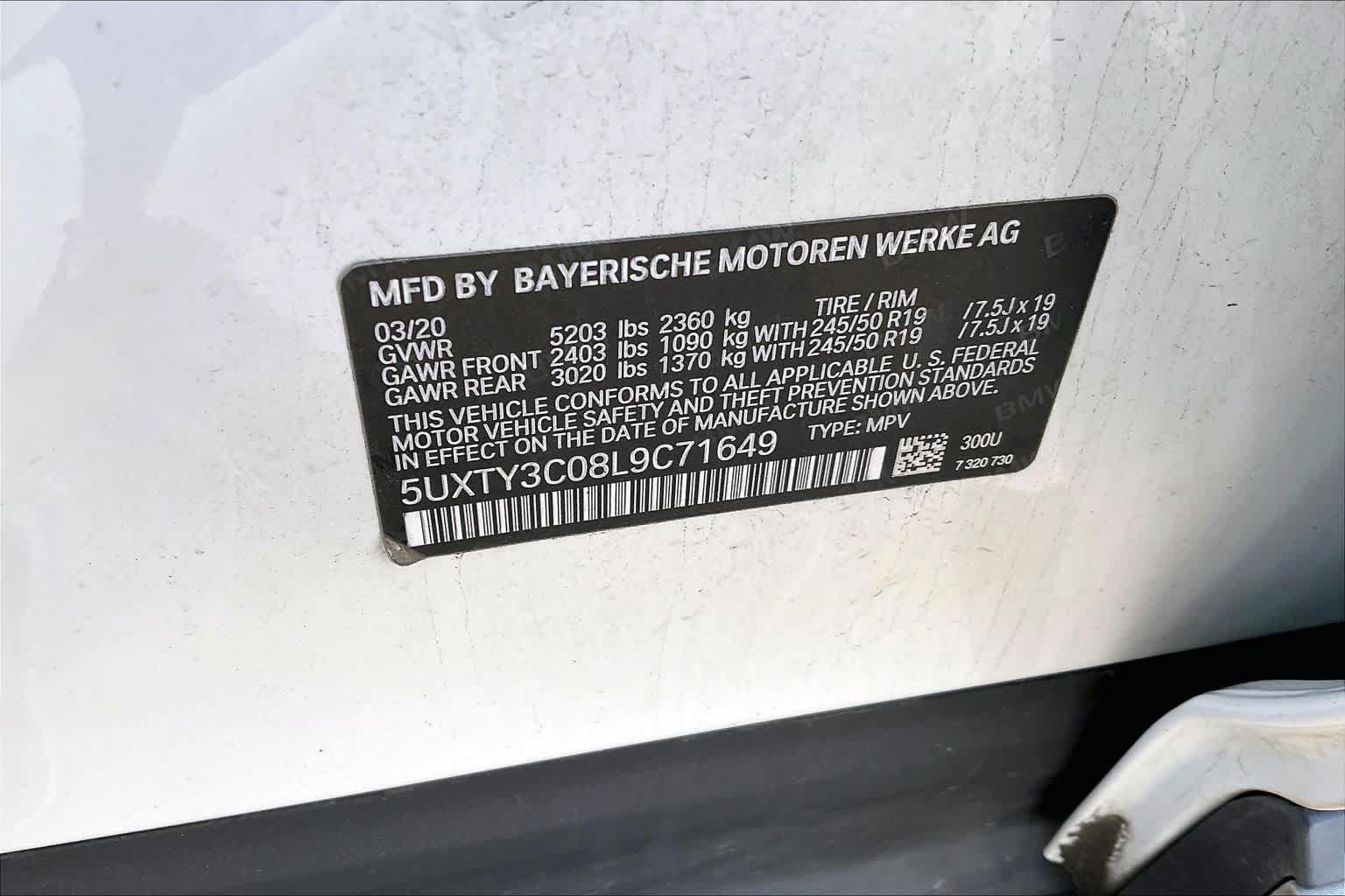 Used 2020 BMW X3 sDrive30i w/ Convenience Package RWD image 35
