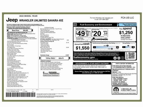 Used 2022 Jeep Wrangler Unlimited Sahara w/ Cold Weather Group image 2