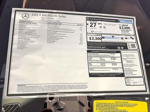 New 2026 Mercedes-Benz E 350 4MATIC Sedan image 18