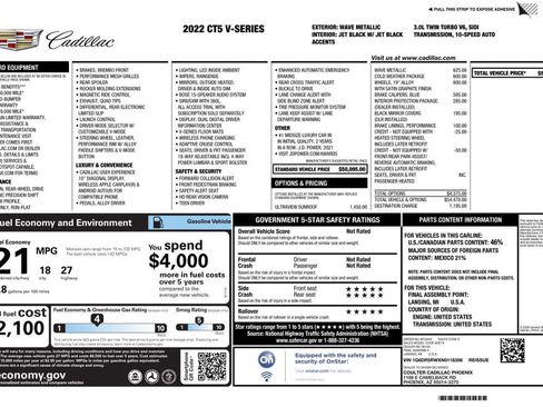Used 2022 Cadillac CT5 V w/ Cold Weather Package image 3