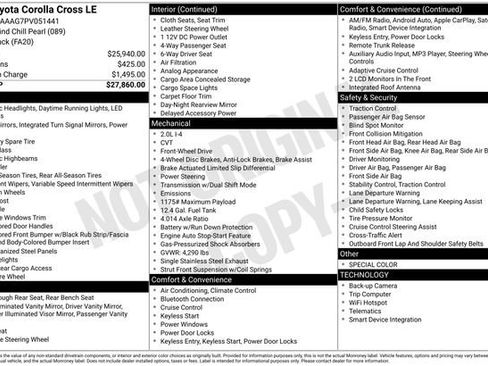 Used 2023 Toyota Corolla Cross LE image 25