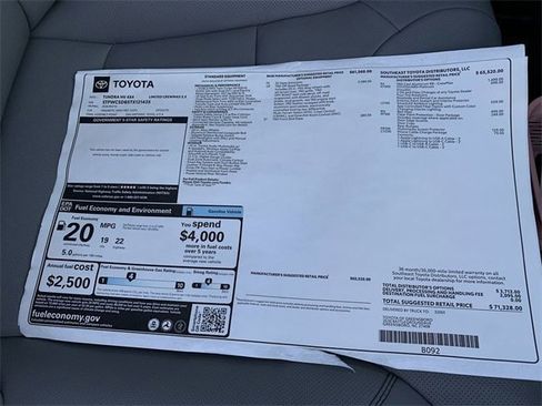 New 2026 Toyota Tundra Limited image 39