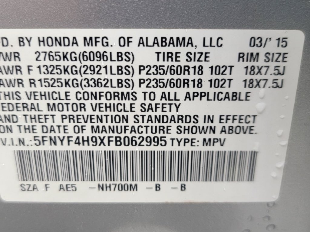 Used 2015 Honda Pilot Touring image 37