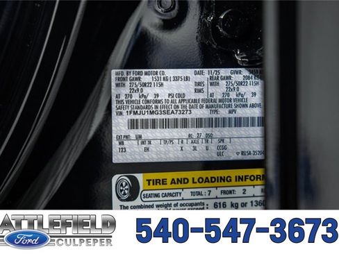 New 2025 Ford Expedition Platinum w/ Stealth Performance Package image 54