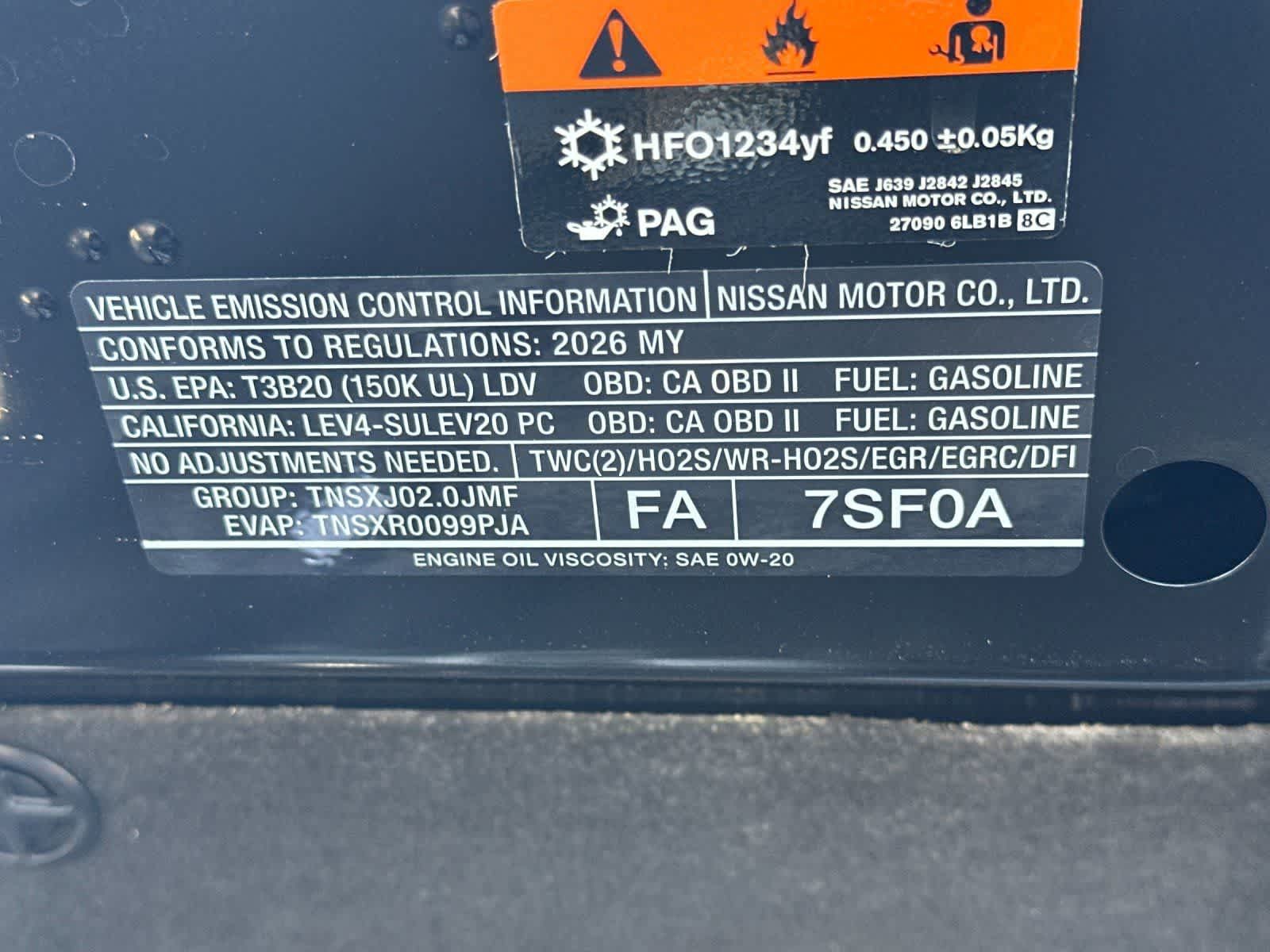 Used 2026 Nissan Sentra SR w/ Floor Mat Package FWD image 29