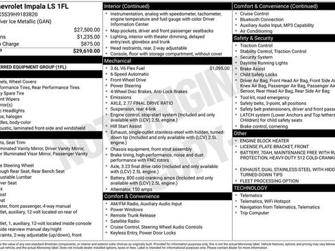 Used 2017 Chevrolet Impala LS image 2
