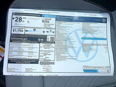 New 2026 Volkswagen Tiguan SE R-Line FWD image 22