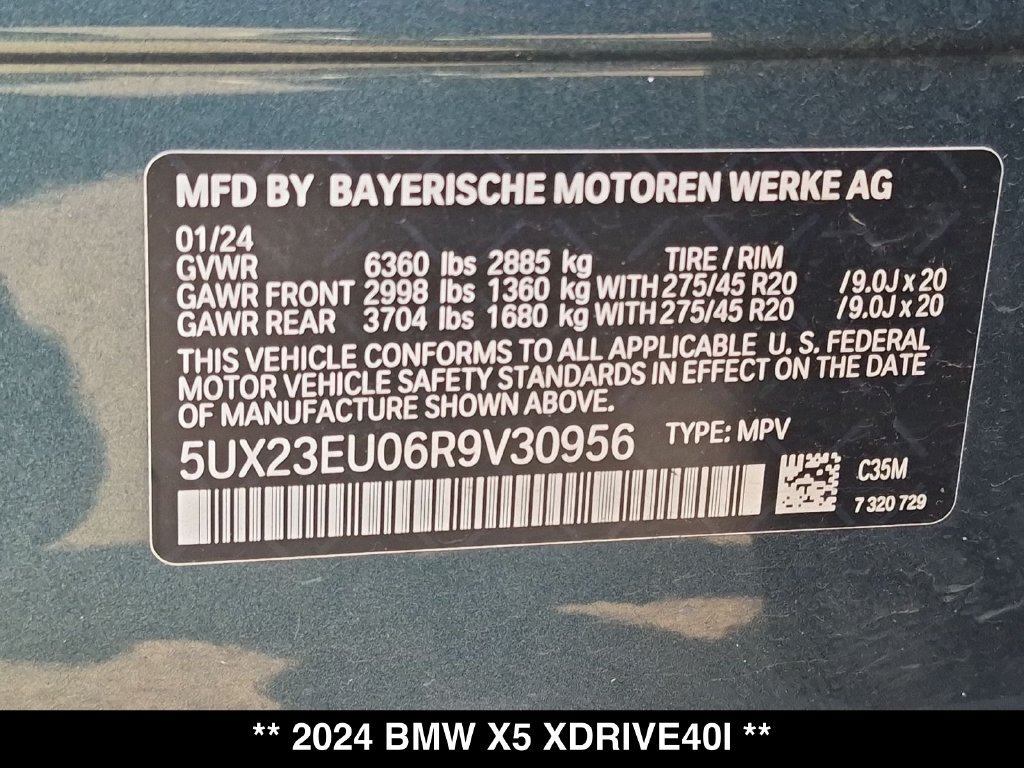 Used 2024 BMW X5 xDrive40i w/ Executive Package AWD/4WD image 35