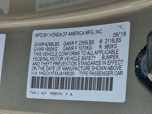 Certified 2018 Honda Accord EX-L image 24