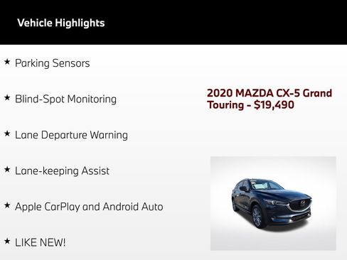 Used 2020 MAZDA CX-5 Grand Touring FWD image 58