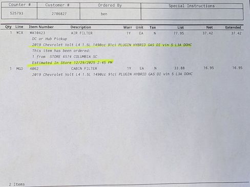 Used 2019 Chevrolet Volt LT w/ Power Convenience Package image 34