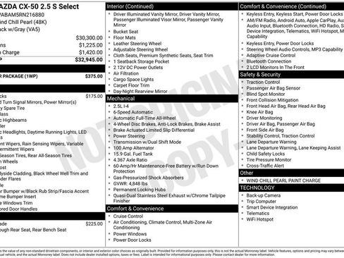 Used 2024 MAZDA CX-50 AWD 2.5 S w/ Weather Package image 22