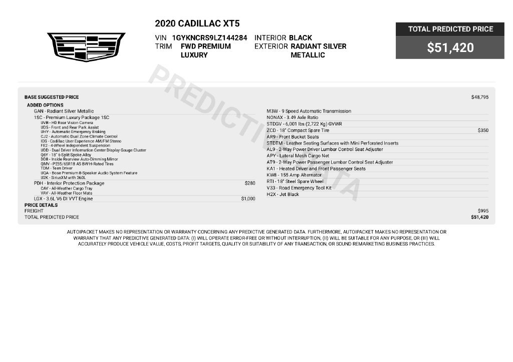 Used 2020 Cadillac XT5 Premium Luxury FWD image 5