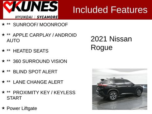 Used 2021 Nissan Rogue SV w/ Premium Package AWD/4WD image 2