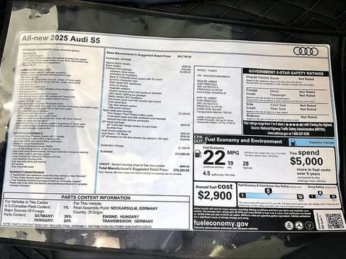 New 2025 Audi S5 Premium Plus AWD/4WD image 14
