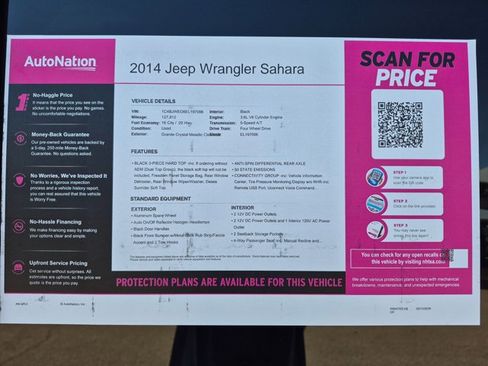 Used 2014 Jeep Wrangler Unlimited Sahara w/ Connectivity Group AWD/4WD image 21